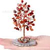 Árvore da Vida de Cristal Decorações Decoração Japonesa de Cura Topázio Ágata Vermelha Mesa Pequenos Enfeites Presentes Criativos Atacado