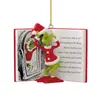 Cartoon de Natal Transfronteiriço Grinch Pingente Criativo Decoração de Árvore de Natal Pingente Acrílico Pendente Criativo para Carro