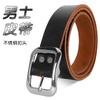 Cinturón de piel de cerdo para hombre, corte de piel de vaca entera, cinturón automático conjoined, suministro para puestos de feria de running Jianghu para hombre