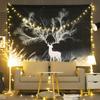 Tapiz colgante transfronterizo para dormitorio personalizado, patrón de habitación, tapiz decorativo para sala de estar, tapiz personalizado, sentido avanzado