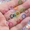 8/10/12mm Anéis de Salto Abertos de Ferro Pintados Coloridos Anéis Conectores Acessórios DIY Chaveiro Pulseira Materiais Nenhum
