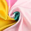 90 Bufandas Cuadradas Grandes en Stock, Bufandas de Seda Sintética, Bufandas Cuadradas de Chifón Satinado, Pañuelos para la Cabeza, Estilo Coreano Estampado Floral, Producción de Fábrica, Precio Excelente