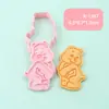 Molde para Galletas de Dibujos Animados Oso Arcoíris Simulación de Tiempo en Familia Herramienta Creativa DIY para Hornear Galletas