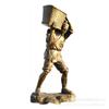 Escultura de imitación de cobre con temática agrícola, escultura de figura de fibra de vidrio de imitación de cobre, fabricante de adornos paisajísticos personalizados para parques ecológicos.