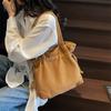 Bolsa de Ombro Grande de Lona Retro Nova de Verão para Mulheres para o Trabalho Bolsa Tote para Estudante Universitário