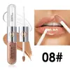 Fácil de Colorear Labios Doble Cara Espejo Brillo de Labios Maquillaje Larga Duración No se Pega a la Taza Brillo Acuoso Aceite para Labios Brillo de Labios Mayoreo