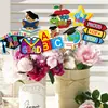 Decoración Europea y Americana para Fiesta de Graduación de Jardín de Infancia, Inserciones para Jarrón, Suministros de Decoración para Jarrón de Ceremonia de Graduación para Niños