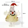 Árbol de Navidad de Vidrio Zibo Regalo de Navidad Adornos de Vidrio Manualidades Regalos para Coche Decoración de Escritorio Regalo Giratorio