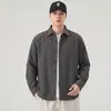 Camisa de Manga Larga a Rayas para Hombre 2026 Otoño Nueva Patchwork Casual Camisa Chaqueta Retro Japonés Color Sólido Tendencia