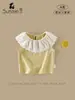 Camiseta de Manga Corta para Niña 2026 Verano Nuevo Estilo Coreano Versátil Camisa Estilo Baby Doll Holgada Transpirable Cómoda