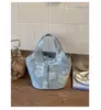Bolso de Mano Pequeño con Estampado de Moda para Mujer 2026 Nuevo Primavera Estilo Coreano Ins Bolso Cubo Versátil Bolso de Mano para Viajar
