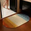 Tapete de Chão de Linho Retrô Americano Absorvente de Água Antiderrapante Resistente ao Desgaste Tapete para Pés Sala de Estar Banheiro Quarto Entrada Tapete de Chão Venda por Atacado