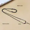 Cuerda para Colgar en el Cuello Tejida a Mano de Jade Hetian, Cuerda de Colgante de Grosor Medio Finamente Tejida, Cuerda de Collar de Cera de Abeja de Jade y Oro