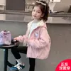 Chaqueta de Esquí para Niños Ropa para Niños Niñas Terciopelo Plus Primavera Otoño Reversible Chaqueta Niños Medianos y Grandes Dibujos Animados Elegante Exterior Casual