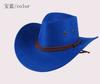 Verão Novo Chapéu de Cowboy Chapéu de Sol Chapéu de Praia Masculino Aba Larga Proteção Solar Chapéu de Cowboy Ocidental de Couro Sintético Chapéu Masculino Chapéu de Sol