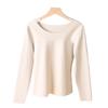 [Alta calidad] Calentamiento de Ropa interior térmica de terciopelo para mujer ropa de otoño pantalones largos camisa base de lana seda para mujer traje cálido