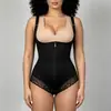 Moldeador Corporal de Una Pieza de Comercio Exterior para Mujer, Moldeador de Una Pieza con Soporte Fuerte para Abdomen y Glúteos, Tallas Grandes para Esculpir y Dar Forma al Cuerpo, Encaje