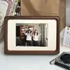 Moldura de foto em madeira maciça de nogueira preta de alta qualidade display de mesa impressão impressão de foto de casamento de 8 polegadas pendurar na parede moldura de pintura DIY display lembrança