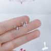 Pendientes de Plata de Ley s925 Infini para Una Semana Pendientes Mini Oso Flor de Diamante Dorado para Mujer Colección Mayorista 20