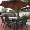 Combinación de Mesa y Sillas de Exterior para Jardín, Patio, Tienda de Té con Leche, Cafetería, Restaurante, Mesa y Sillas de Metal, Mesa y Sillas de Teslin Heap