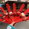 Pulseira de Dança do Leão de Ano Novo Infantil, Pulseira de Pelúcia Desenho Animado Slap, Decoração Festiva para Recompensas de Jardim de Infância