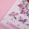 Adesivos crianças Diamante Gema acrílico cristal adesivos brinquedo Princesa tridimensional desenho animado fofo pequenos adesivos atacado