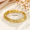 Pulsera Transfronteriza de Nuevo Producto Pulsera Dorada y Plateada para Hombres y Mujeres Pulsera de Oro de Arena de Vietnam Joyería de Tanque de Oro de Imitación 18K