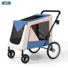 Cochecito para perros grandes, cochecito para mascotas para perros y gatos, adecuado para mascotas mayores y discapacitadas, cochecito para exteriores para pasear perros, cochecito grande para mascotas
