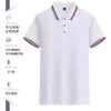 Polo de solapa ropa de trabajo personalizada manga corta estampado logo publicidad camisa cultural ropa de grupo empresarial personalizada bordado