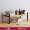 Estantería de escritorio de fábrica cuidadosamente seleccionada, estante de almacenamiento pequeño y simple de hierro para dormitorio, estante de oficina, almacenamiento de mesa para sala de estar