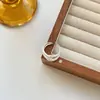 Anillo de Plata de Ley S925 Trenzado Nudo de Moda para Mujer, Abierto Ajustable, Nicho de Alta Gama, Lujo Accesible, Versátil, Nuevo Producto