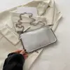 Bolso Ins para Mujer 2024 Nuevo Estilo Coreano Versátil Nuevo Bolso Cruzado con Cadena Bolso de Letras Mágicas Bolso Cuadrado Pequeño de Alta Gama
