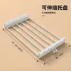 Accesorios para perchero de ropa superior e inferior, diámetro de tubo de 38 mm, varilla metálica para armario DIY, estante de almacenamiento con marco de red, barra transversal, bandeja