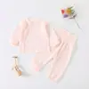 Ropa Interior para Bebé Otoño e Invierno Nuevo Conjunto de Algodón Puro Ropa de Otoño para Bebé Pantalones de Cintura Alta Pijamas para Niños y Niñas Ropa de Casa para Niños Ropa para Dormir