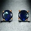 Pendientes de Cristal de Zirconia Blanca Redonda con Garras Cuatro, Explosiones Blancas K Blancas de Shein Transfronterizos para Mujer, 8 mm, Joyería de Oreja Simple de Moda Versátil