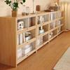 Librero de Madera Maciza de Combinación Libre Gabinete de Almacenamiento Modular Almacenamiento de Pared Integrado Gabinete Bajo Estante de Exhibición de Piso
