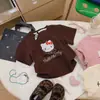 Camiseta Infantil de Algodão Puro com Desenho Animado Fofo 3D para Meninas - Estilo Pai e Filho, Manga Curta