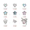 Nova Joia para Unhas Artísticas Estilo Ins Cor Mocha Olho de Gato Estrela Diamante Laço de Diamante Estéreo Bola de Diamante Pêssego Coração Acessórios