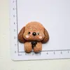 Dibujos Animados Lindos Oso Cachorro Accesorios de Resina Pegamento de Crema DIY Pasador Hecho a Mano Caja de Almacenamiento para Titulares Pegatina para Refrigerador
