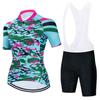2026 Venta Caliente Traje de Ciclismo Transpirable para Mujer Traje de Manga Corta Ropa de Ciclismo de Montaña y Carretera para Mujer Ajuste Delgado