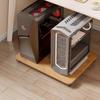 Soporte principal del chasis oficina hogar mesa con polea piso base de chasis de computadora de escritorio estante elevador de altura