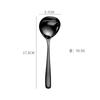 Directo de fábrica acero inoxidable 304 cuchara para sopa cuchara multifuncional para salsa cuchara para gachas concha de sopa para sopa comer ramen cuchara de cabeza grande