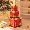 Decoraciones Navideñas Caja de Regalo Papel Navideño Caja de Regalo de Dulces Adornos Caja de Regalo Navideño Plegable Caja de Empaque
