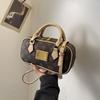 Bolso Boston Casual Retro para Mujer 2026 Nuevo Estilo Bolso Cruzado Versátil de Alta Gama Bolso de Bloques de Color a la Moda