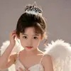 [Personalizado] Tiara de Coroa Infantil Presilha de Cabelo de Princesa para Coque e Rabo de Cavalo de Meninas Ferramenta de Penteado Acessórios de Cabelo