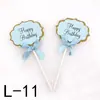 Tarjeta de decoración para pastel inserción puede escribir palabras de bendición inserción de tarjeta decoración para hornear niños adulto cumpleaños festival boda suministros