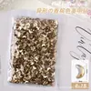 Taladro para Uñas Color Champagne Explosivo Red de Internet Mini Pequeño Forma Plana Broca Super Brillante Piedra de Pedrería Decoración para Uñas