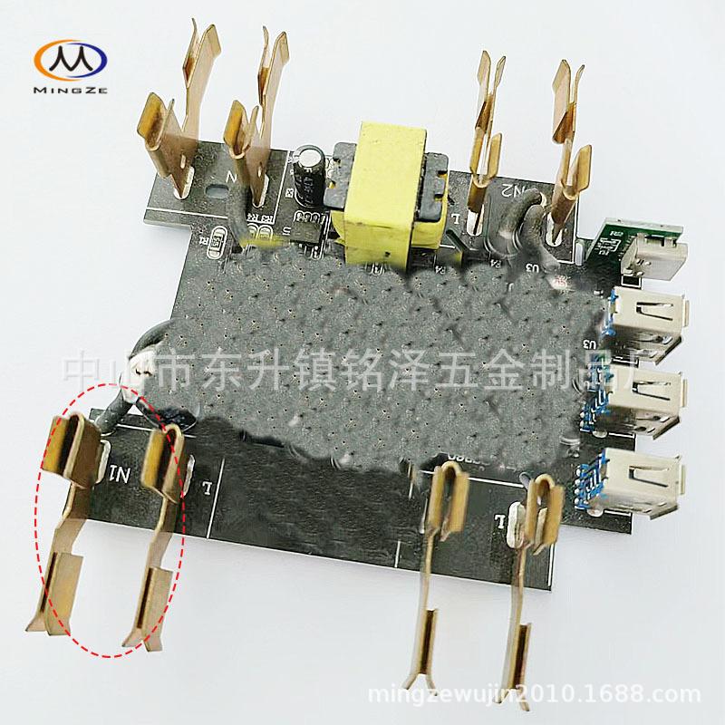 PCB板焊接固定插座导电五金弹片