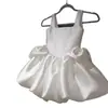 Nuevo vestido de niña de comercio exterior, satén simple, lujo ligero, vestido de boda de cumpleaños de un año, vestido de tutú de princesa AliExpress