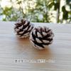 Novas decorações de natal ano novo natal feito à mão diy bola de pinho bolota flor seca fruta seca lasca de madeira estaca adereços